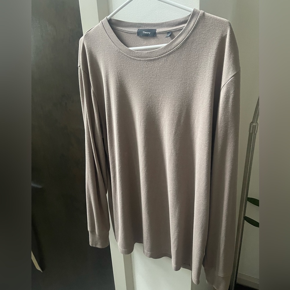 Mens Theory Long Sleeve Sweater size L